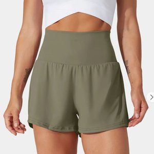 Halara Back Pocket Plus Side Hidden Pocket 2-in-1 Gym Shorts 2.5" NWT